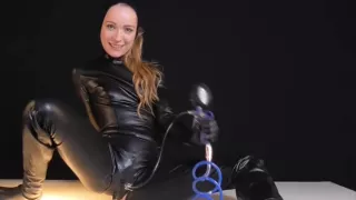 Latex Catsuit With Gag