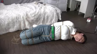 Asian Bound In Green Belt And Jeans