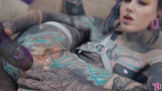 Heavy Tattoo Girl Anuskatzz / Dap, Anal, Swallow