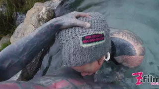 Outdoor Public Anal Fucking. Gape, Blowjob, Tattooed Teen Facial