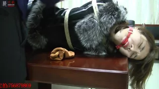 Asian Hogtied In Jacket