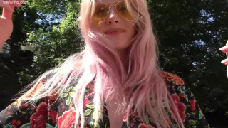 Fashion Model Nude Under Her Summerdress - Stefolino