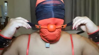 Sexy UK fat MILF Slut bound and teased