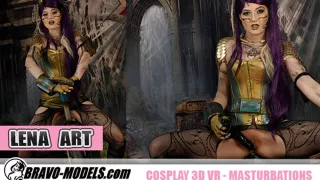 361 - Lena Art; Psychedelic Solo Tease - SexLikeReal