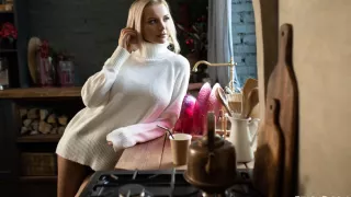 comfort and passion - big tits blonde babe solo high class high definition  striptease