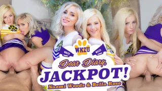 Dear Diary, Jackpot! - Teen Cheerleaders FFM Threesome