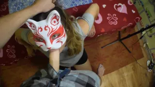 Fucked Her With A Huge Dildo In The Throat