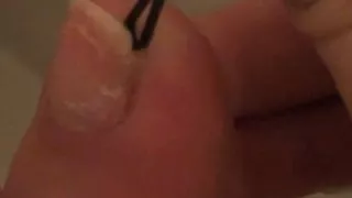 Toe Cleaning with Princess Bridgette