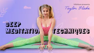 Frisky blonde cutie Taylor Blake is ready to have fun with you in virtual reality