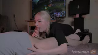 Teenanna - Hard Fucked In The Mouth Gamergirl