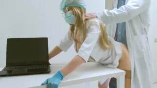 Doctor Fucked A Nurse On His Desk