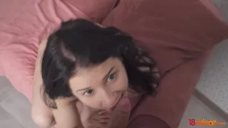 18videoz - Viola Weber - Teen brunette in home sex tape