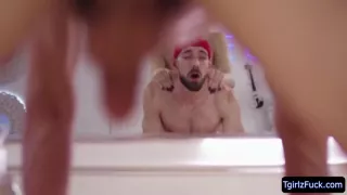 jenna brooks and emma rose - busty transsexual  bigtitranssexual  and blows enormous studs cock