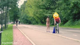 Hidden Cam Captures Jeny Getting Stripped In Public With Jeny Smith