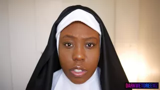 Black Demon Nun Slurps Cock For Cum Summoning Ritual - Sex Movies Featuring Asia Drake