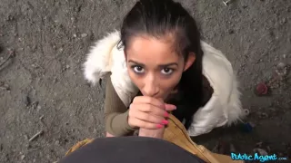 Brunette Teen Makes Love With Stranger Outdoors With Darce Lee