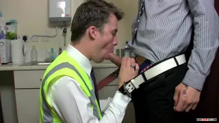 Labour Contractors Fuck In Office Kitchen - Jamie Rae & Nick Hill