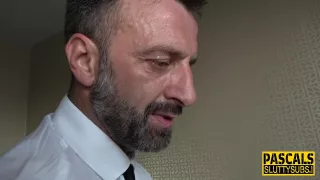 Spanked ass busty submissive gets anal