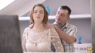 Male And Young Colleen Have Dirty Fun In Expensive House