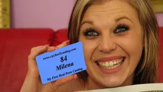Milena & Patrick in Milena Is Happy To Have Her First Porn Casting - Porncz