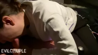 Cum On My Face While Driving And Licking It With My Huge Tongue (after Blowjob)