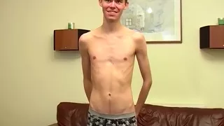 Slim Twink Plays With Big Cock Solo
