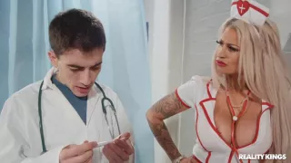Brooklyn Blue And Jordi El Niño Polla - A Hot Stacked Nurse Takes A Wild Ride On A Doctors Big Cock