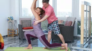 mom gets fucked by yoga instructor