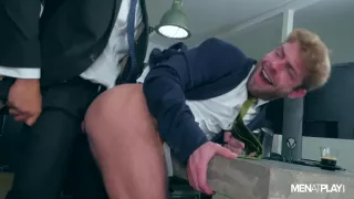 Suited Gabriel Phoenix Pounded By Thomas Thunder On His Business Trip In Spain