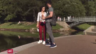 Slim4k Good-looking teen Mickey Moor licked and fucked