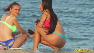 Voyeur Beach Hot Blue Bikini Thong Amateur Teen Video