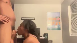 Big Booty Teen Ebony Gives Sloppy Head And Fuck Doggystyle