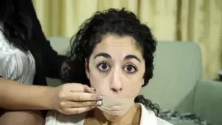 Cute skinny girl tied by JJ . . .