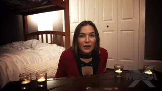 Blair Williams took off her clothes for her good friend, and spread her legs wide open