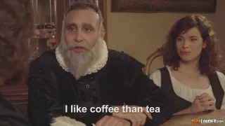 Big titted brunette is sucking cock and having anal sex in the middle of the night