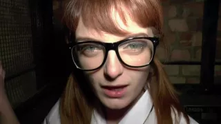 Pigtailed schoolgirl is giving a blowjob to an older guy and getting fucked in many positions