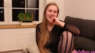 Chubby Maja with Big Natural Tits get Fucked