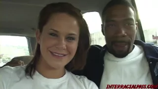 Aroused brunette, Savannah Stern is sucking fat, black dicks and getting fucked in many positions