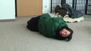 Wool Scarf Gagged Girl