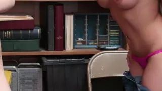 Pale brunette teen creampie Theft - Suspect and Mother were caught on