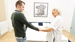 Grandma Gets Her Hairy Pussy Thumped By Young Toyboy - MatureNL