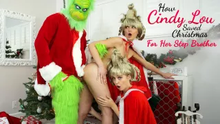 Chloe Cherry & Lacy Lennon in How Cindy Lou Saved Christmas For Her Step Brother - NubilesET