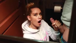 A student from Russia, was pleased her friend with Blowjob in the toil...