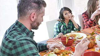 Jasmine Grey & Naomi_Blue in Thanksgiving Day Pussy Parade Pt. 2 - DaughterSwap