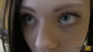 HUNT4K. Rich guy meets poor couple in bowling and fucks girl hard