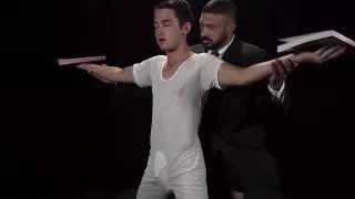 Buff Mormon hunk hammers an innocent young man raw and rough