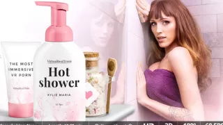 Kylie Maria in Hot Shower - SexLikeReal Shemale