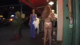 Strip Game Contest at Bar.--CharlottC