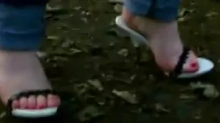 Bullwhip Cracking by my Wooden High Heel Lady in Wood 2