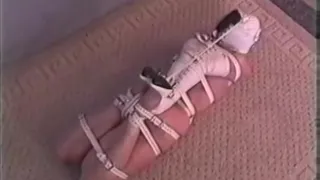 White Leather Hood and Armbinder